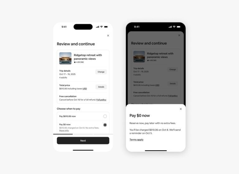 Airbnb will allow US users book stays without paying upfront