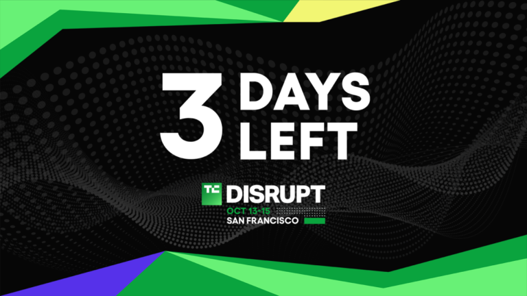Disrupt 2026 Early Bird ticket savings end in 3 days