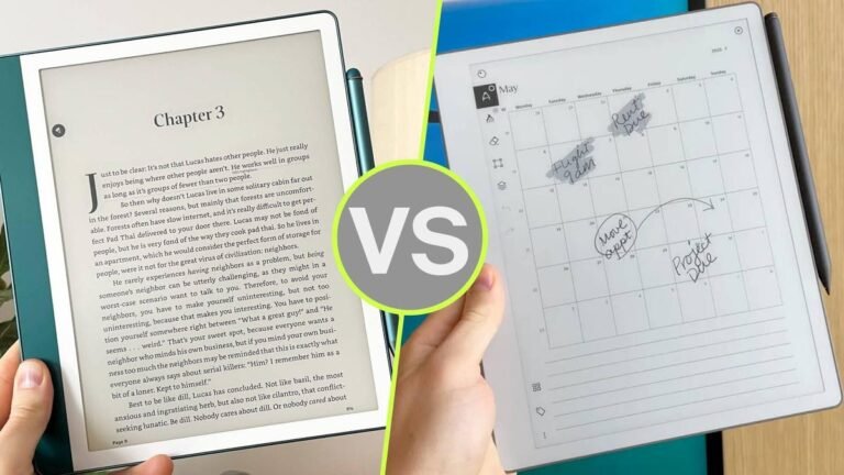 ReMarkable Paper Pure vs. Amazon Kindle Scribe: I’ve written on both E Ink tablets – this one wins
