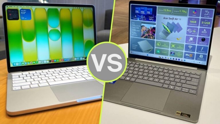 Acer Swift Air 14 vs. MacBook Neo: I compared both budget laptops – this model wins